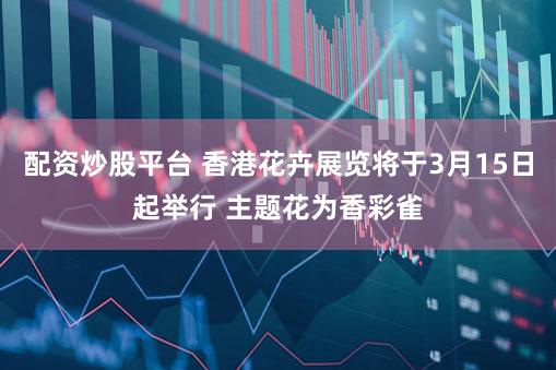 配资炒股平台 香港花卉展览将于3月15日起举行 主题花为香彩雀
