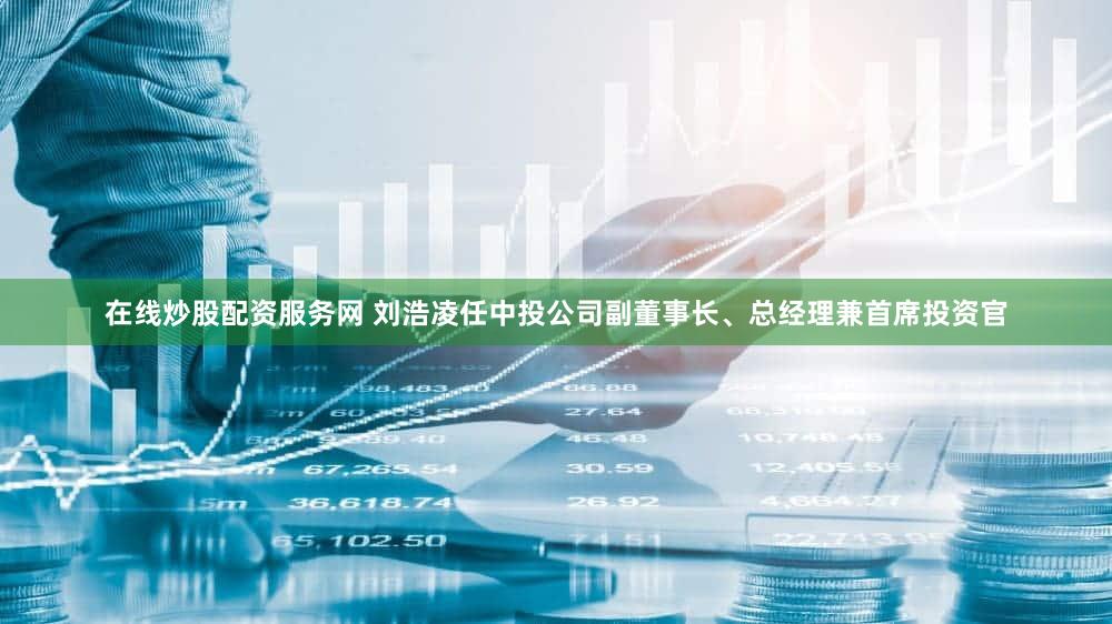 在线炒股配资服务网 刘浩凌任中投公司副董事长、总经理兼首席投资官