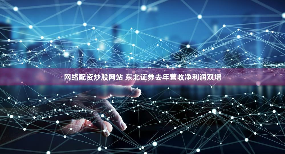 网络配资炒股网站 东北证券去年营收净利润双增