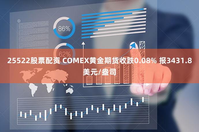 25522股票配资 COMEX黄金期货收跌0.08% 报3431.8美元/盎司